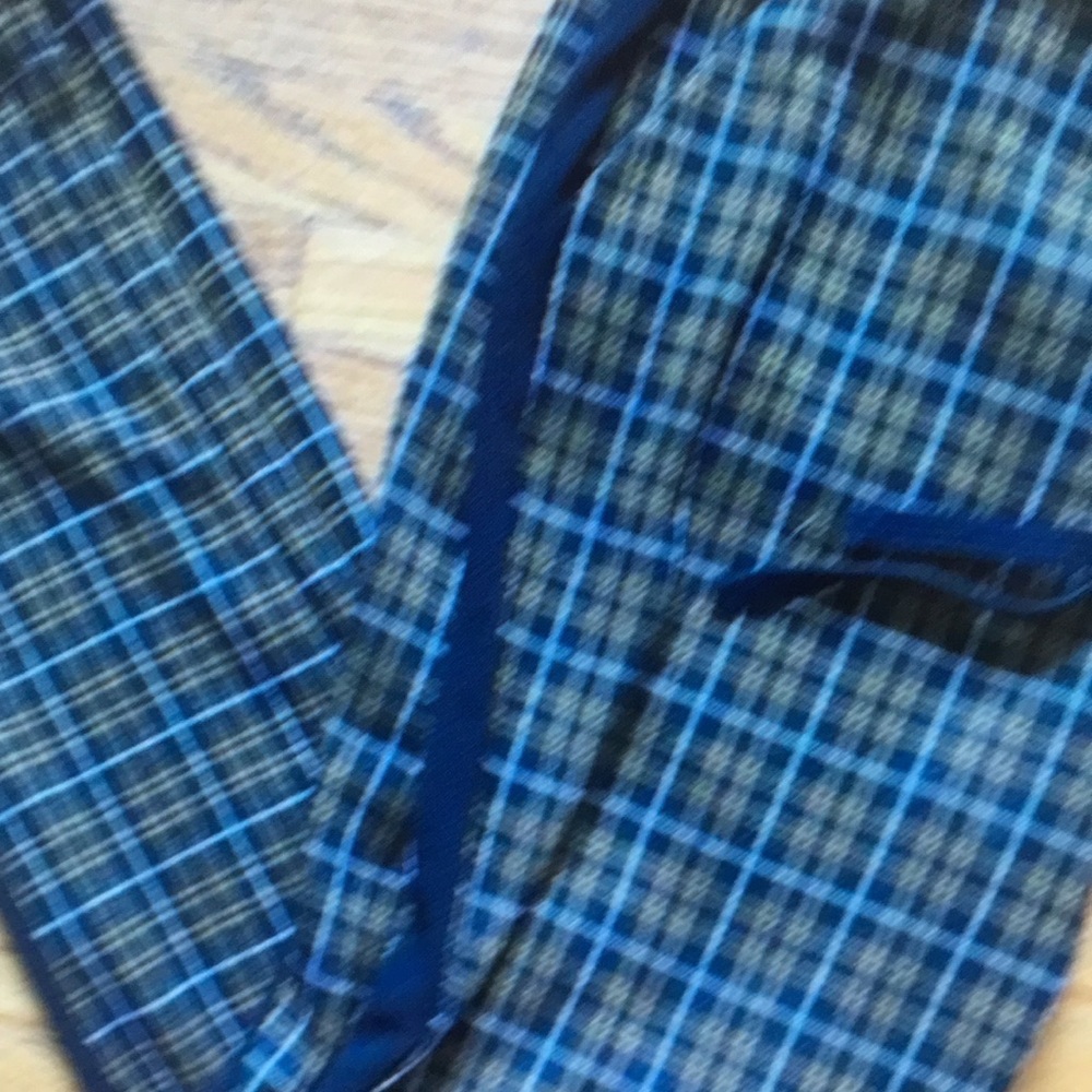 Blue and Yellow Plaid Pants